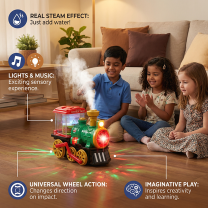 Intelligent Children's Steam Train with Real Steam
