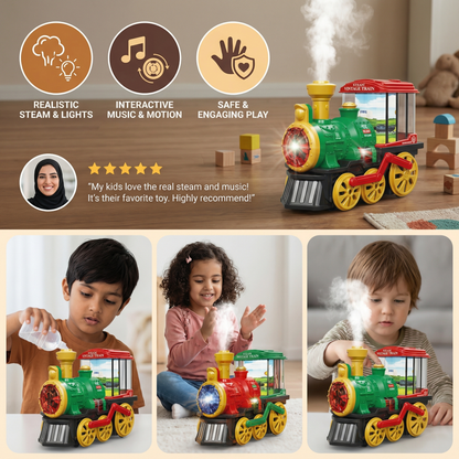 Intelligent Children's Steam Train with Real Steam
