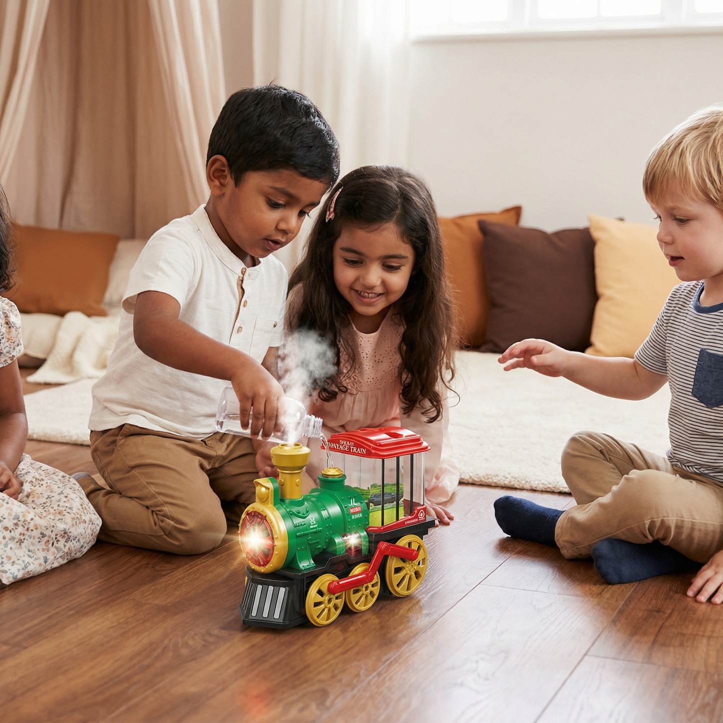 Intelligent Children's Steam Train with Real Steam