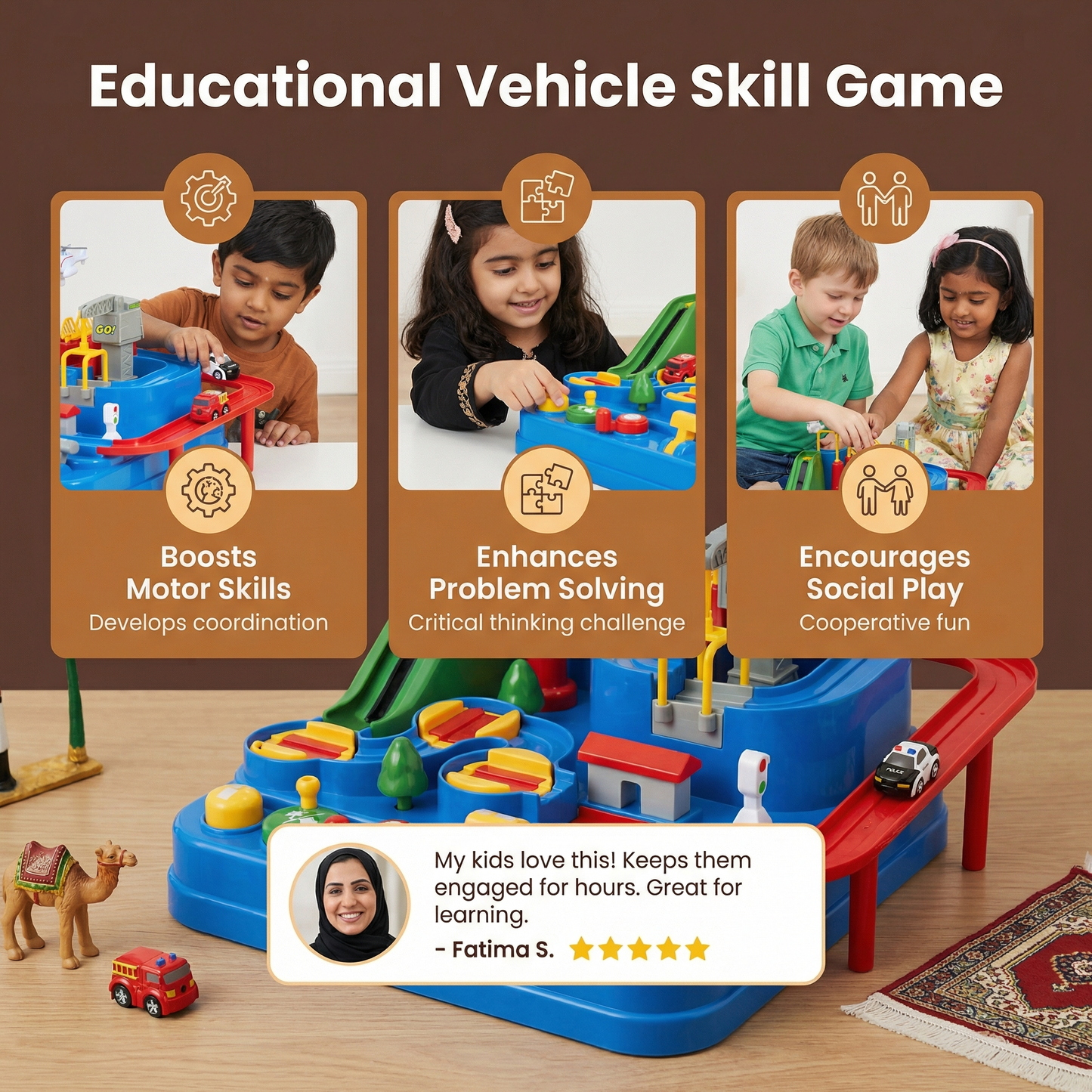 Educational Vehicle Skill Game for Children
