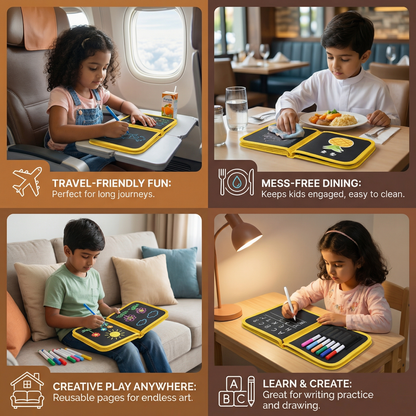 Portable Reusable Coloring Book for Children