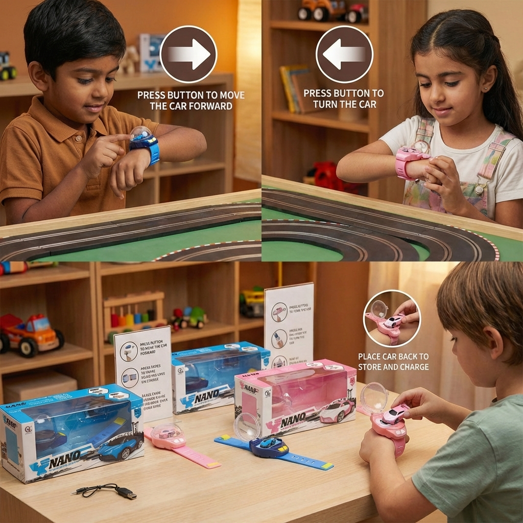 Remote-Controlled Mini Bracelet Car