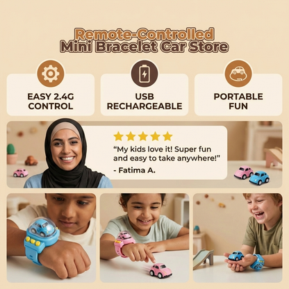 Remote-Controlled Mini Bracelet Car