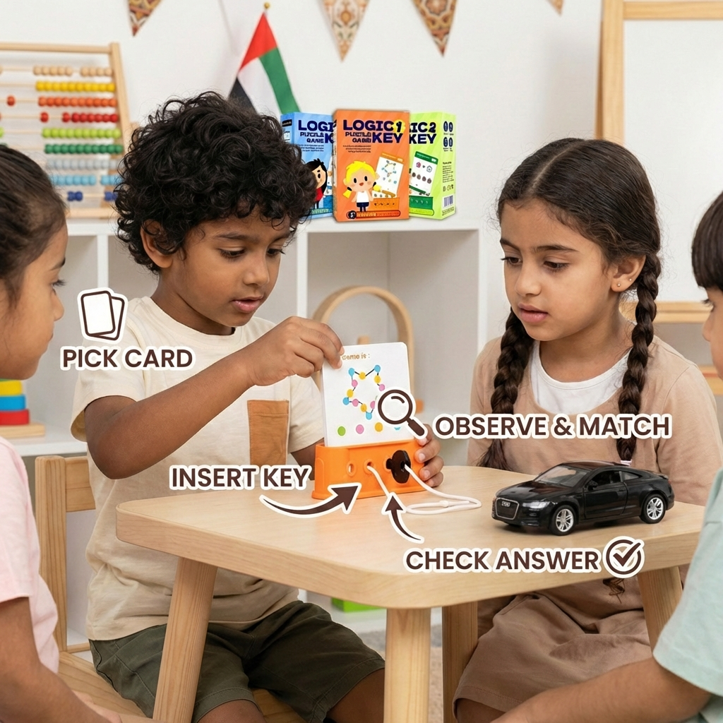 Logic Key Puzzle Game for Kids