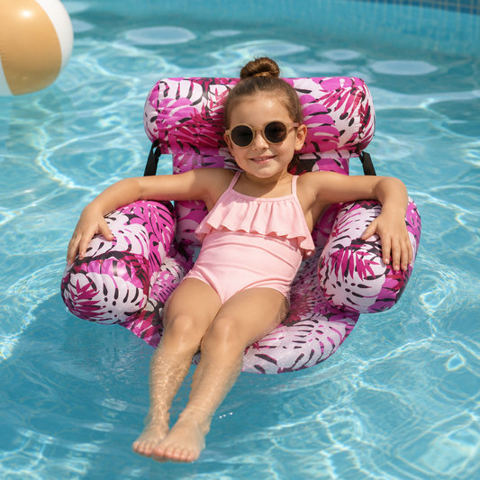 Inflatable Pool Hammock with Backrest – Foldable Water Lounge