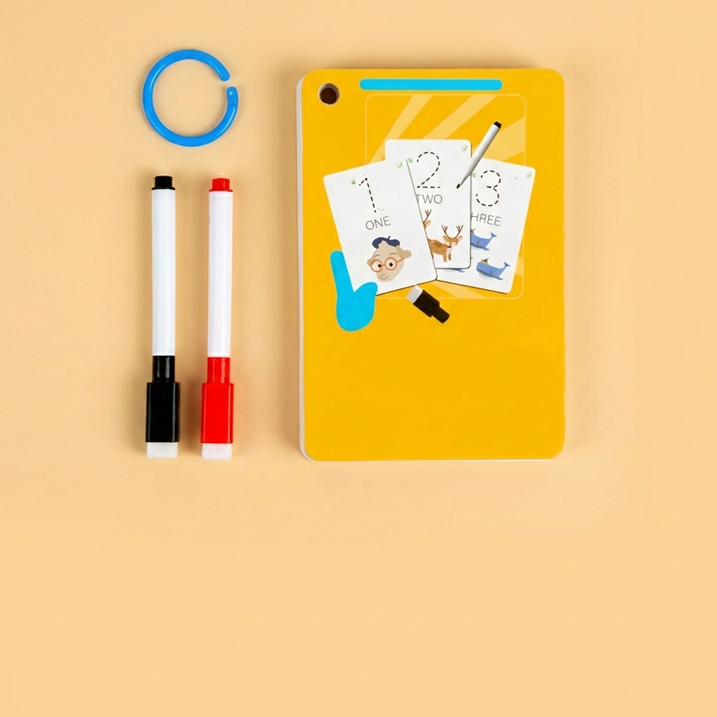 Reusable Numbers and Letters Learning Book for Children
