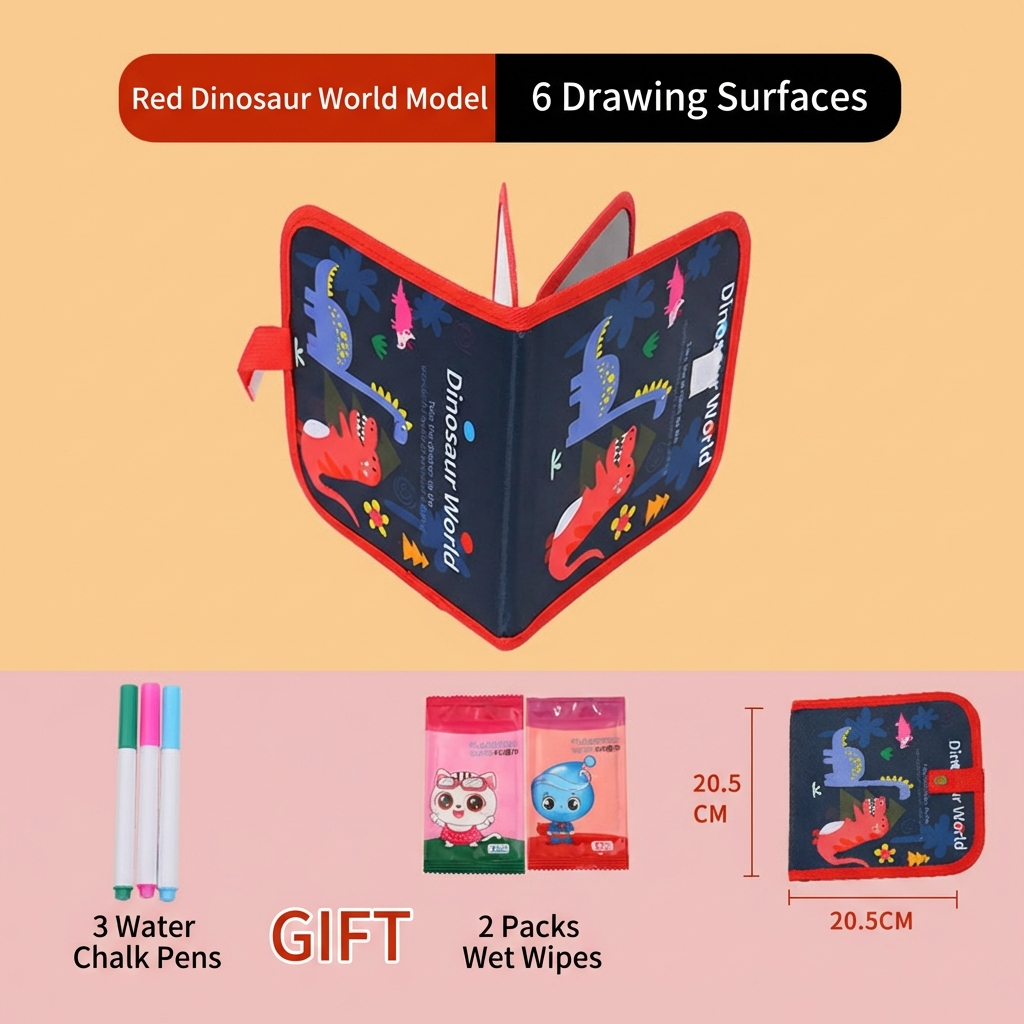 Portable Reusable Coloring Book for Children
