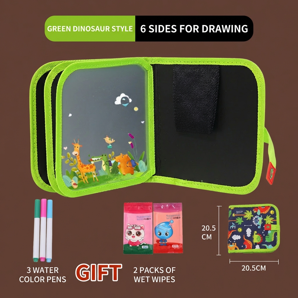 Portable Reusable Coloring Book for Children