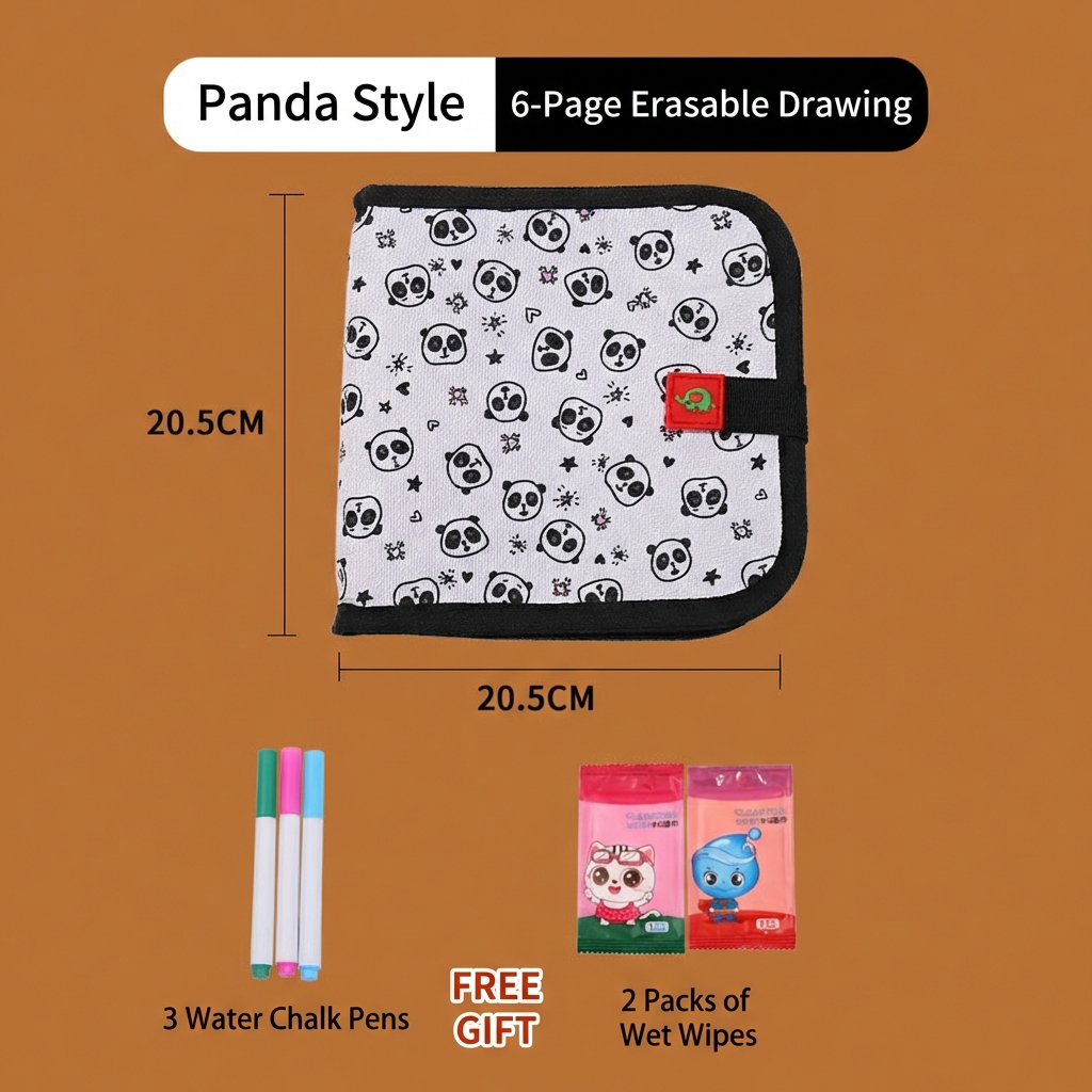Portable Reusable Coloring Book for Children