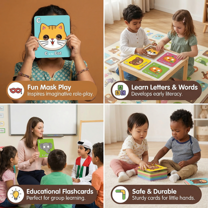 Alphabet Learning Cards with Animal Designs