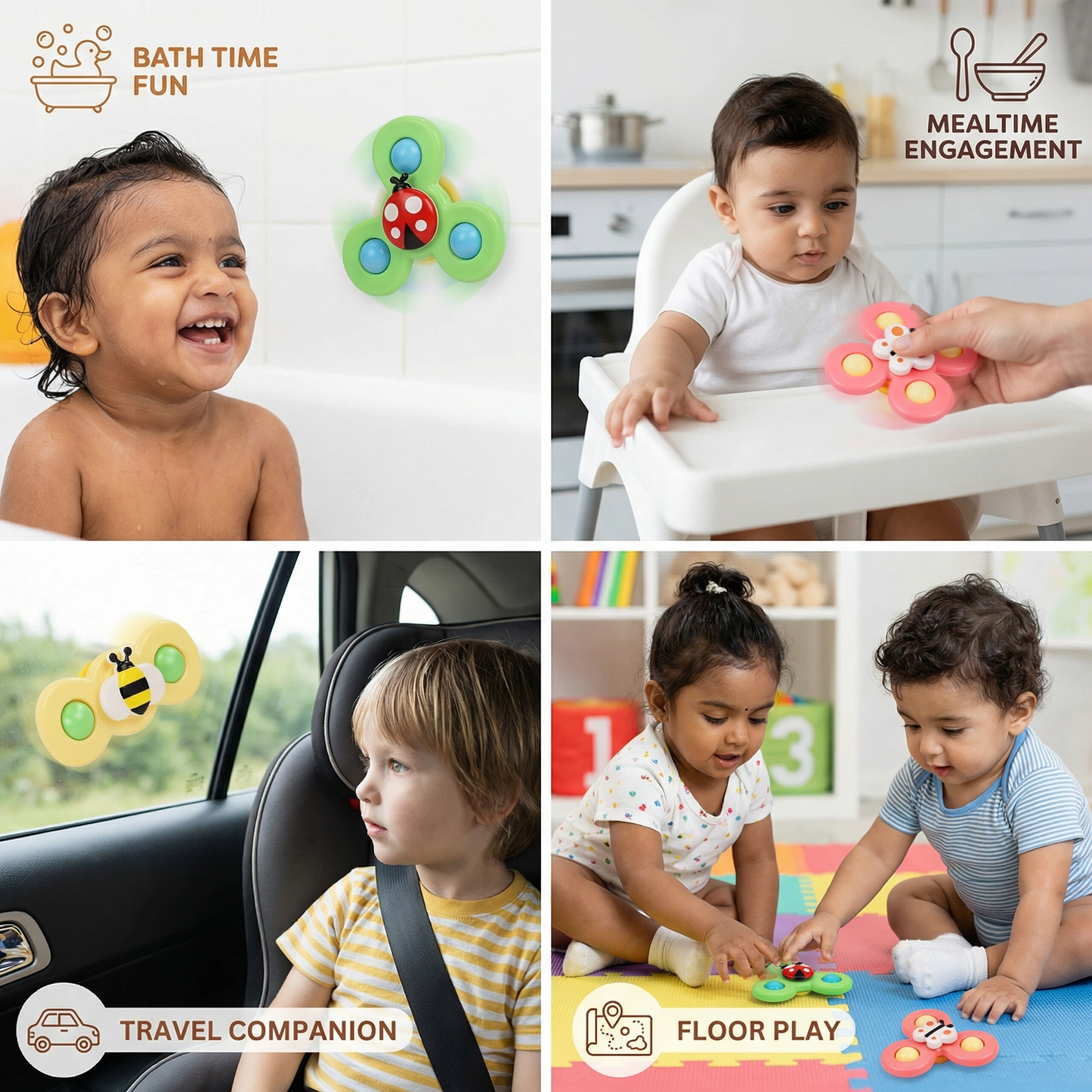 Funny Children's Carousel Toy 3-Piece Set
