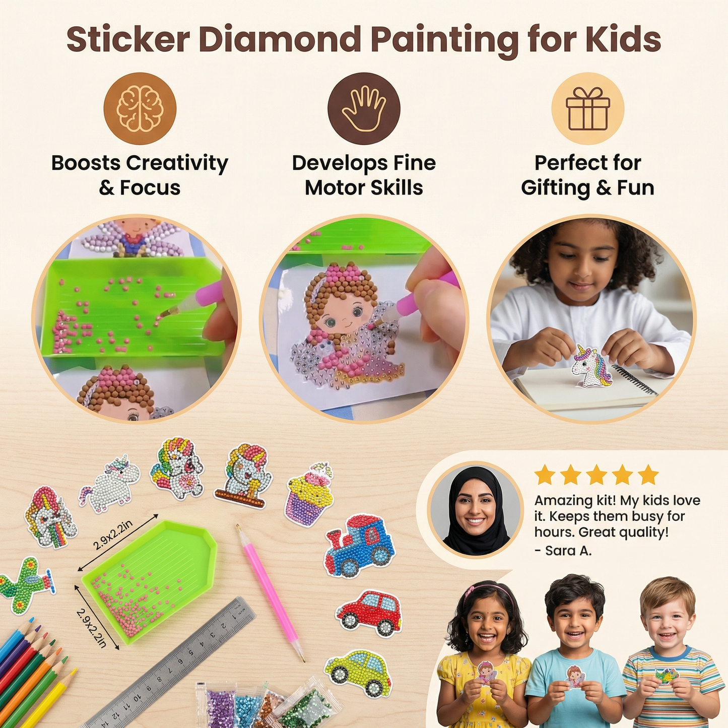Sticker Diamond Painting for Kids
