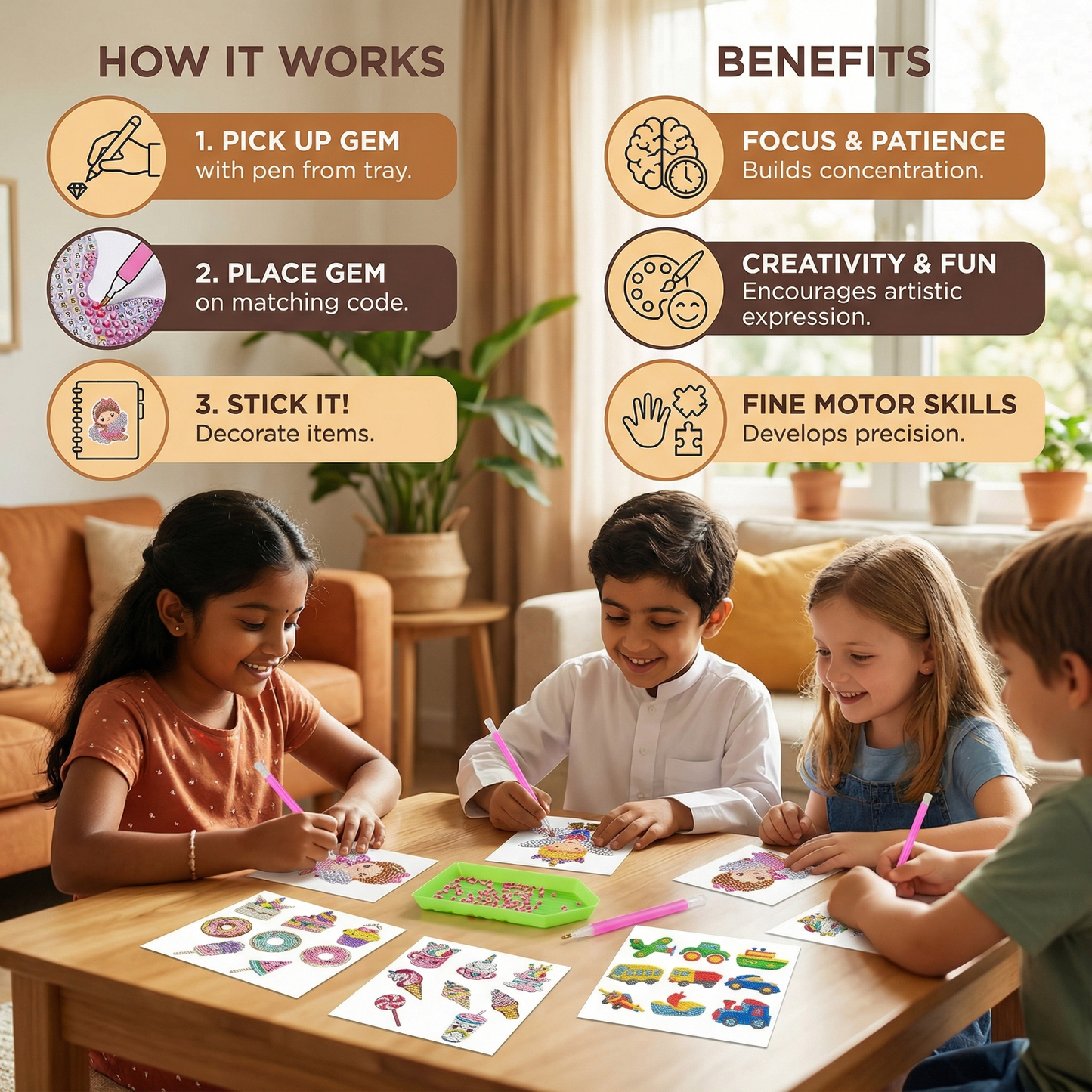 Sticker Diamond Painting for Kids