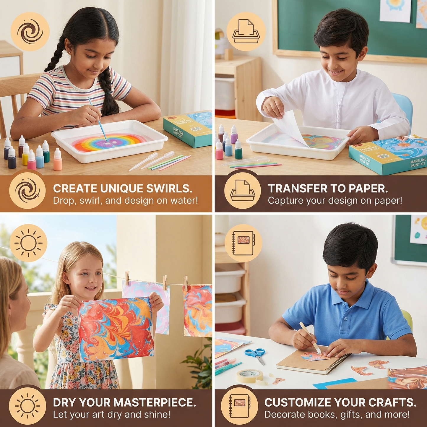 Creative Marble Watercolor Play Set