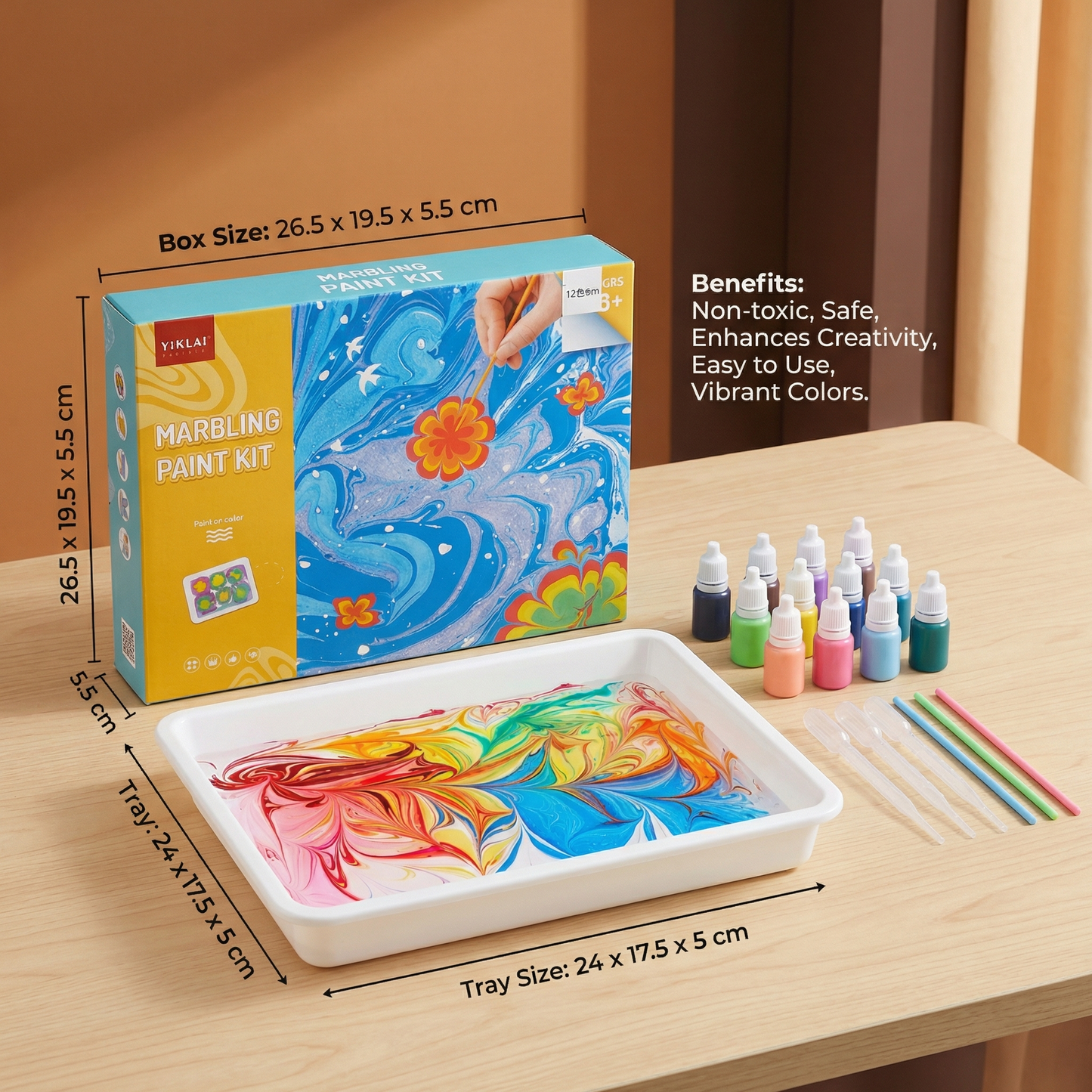 Creative Marble Watercolor Play Set