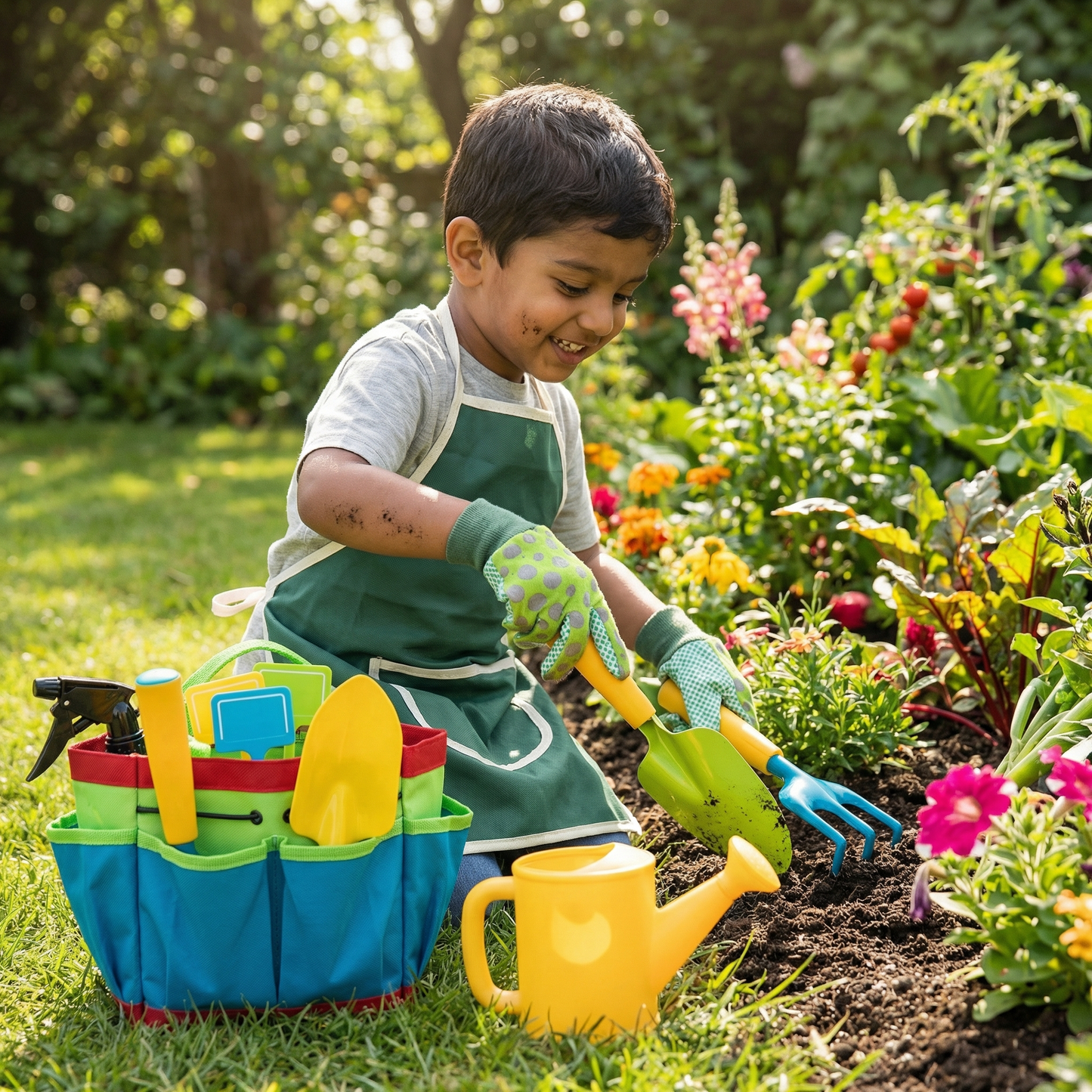 Safe Children's Gardening Tool Set