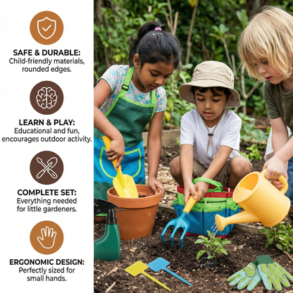 Safe Children's Gardening Tool Set