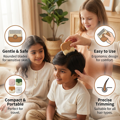 Child-Friendly and Gentle Hair Cutting Comb