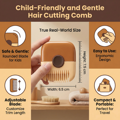 Child-Friendly and Gentle Hair Cutting Comb