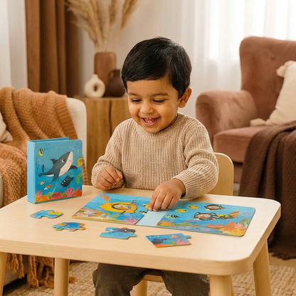 Magnetic Montessori Puzzle Book