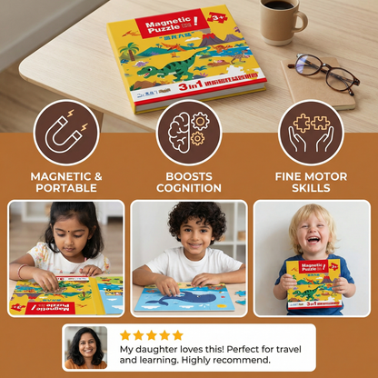 Magnetic Montessori Puzzle Book