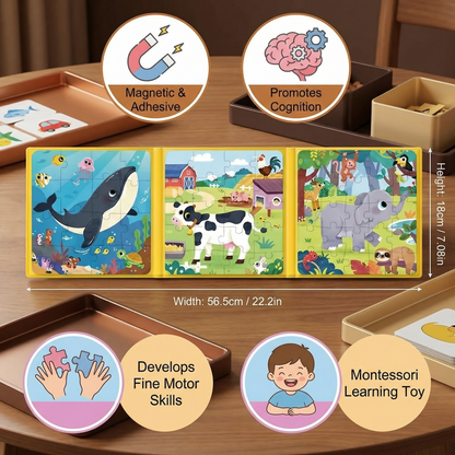 Magnetic Montessori Puzzle Book