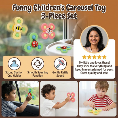 Funny Children's Carousel Toy 3-Piece Set