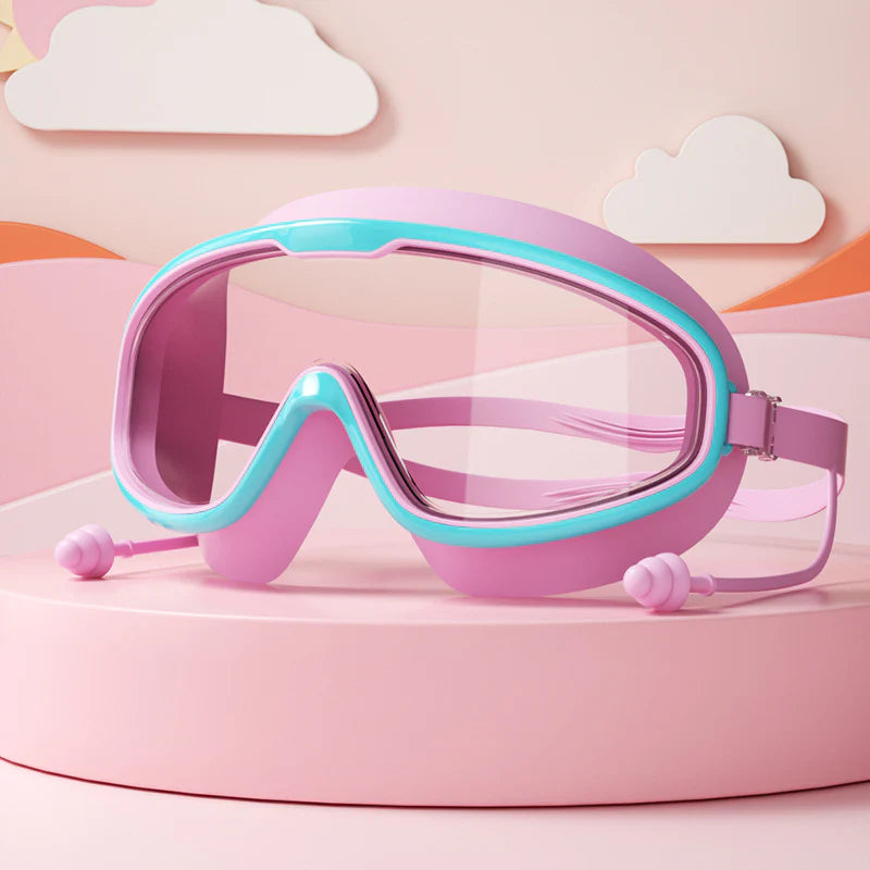 Child-Friendly Swim Goggles with Large Frame & Anti-Fog System