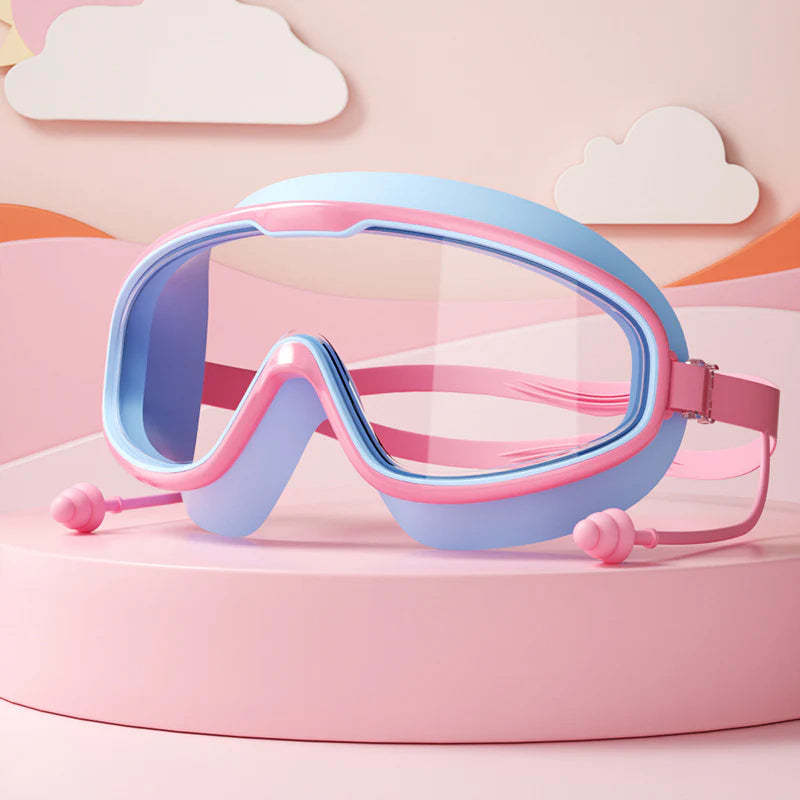 Child-Friendly Swim Goggles with Large Frame & Anti-Fog System