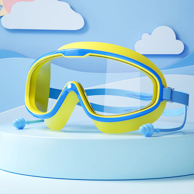 Child-Friendly Swim Goggles with Large Frame & Anti-Fog System