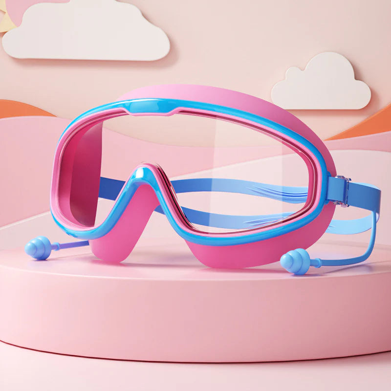 Child-Friendly Swim Goggles with Large Frame & Anti-Fog System
