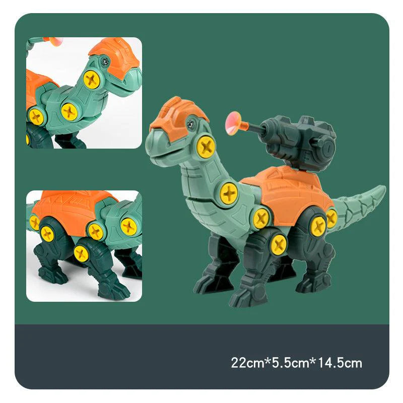 Dinosaur Screw Set with Suction Cup Cannon