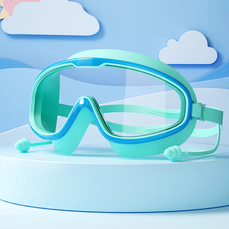 Child-Friendly Swim Goggles with Large Frame & Anti-Fog System