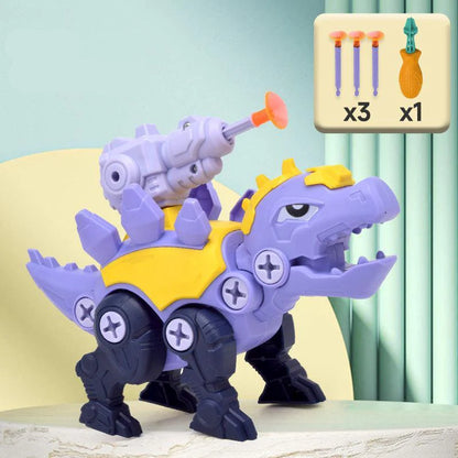 Dinosaur Screw Set with Suction Cup Cannon