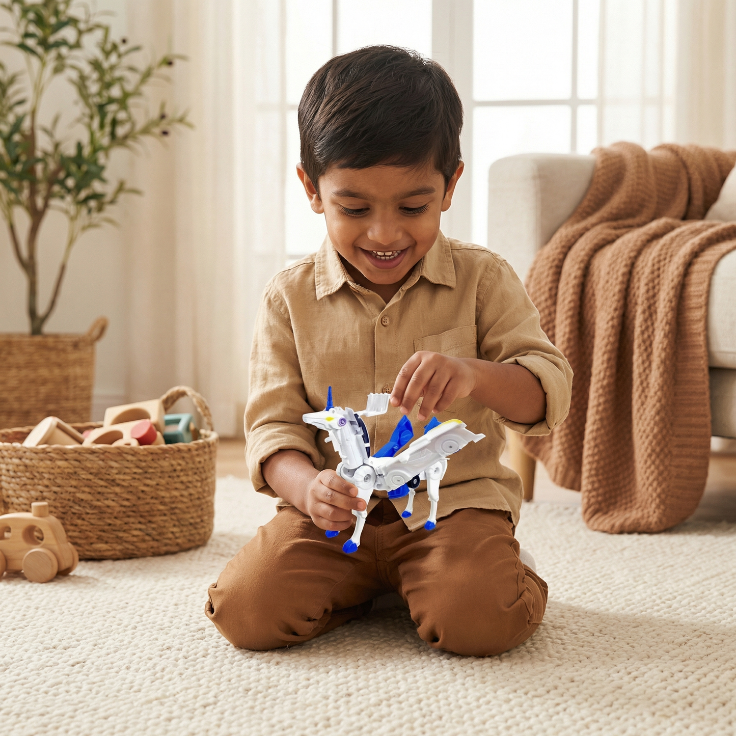 Transforming Unicorn Toy Cars