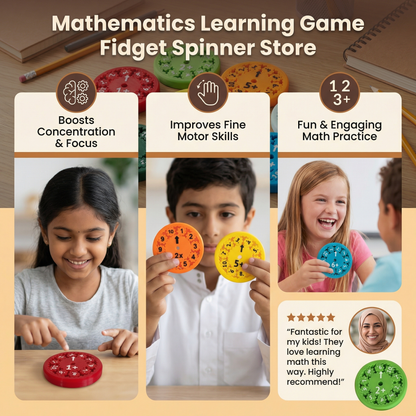Mathematics Learning Game Fidget Spinner
