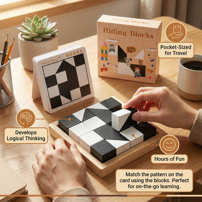 Two-Color Logic Puzzle Game in Pocket Format