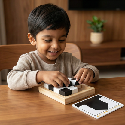 Two-Color Logic Puzzle Game in Pocket Format