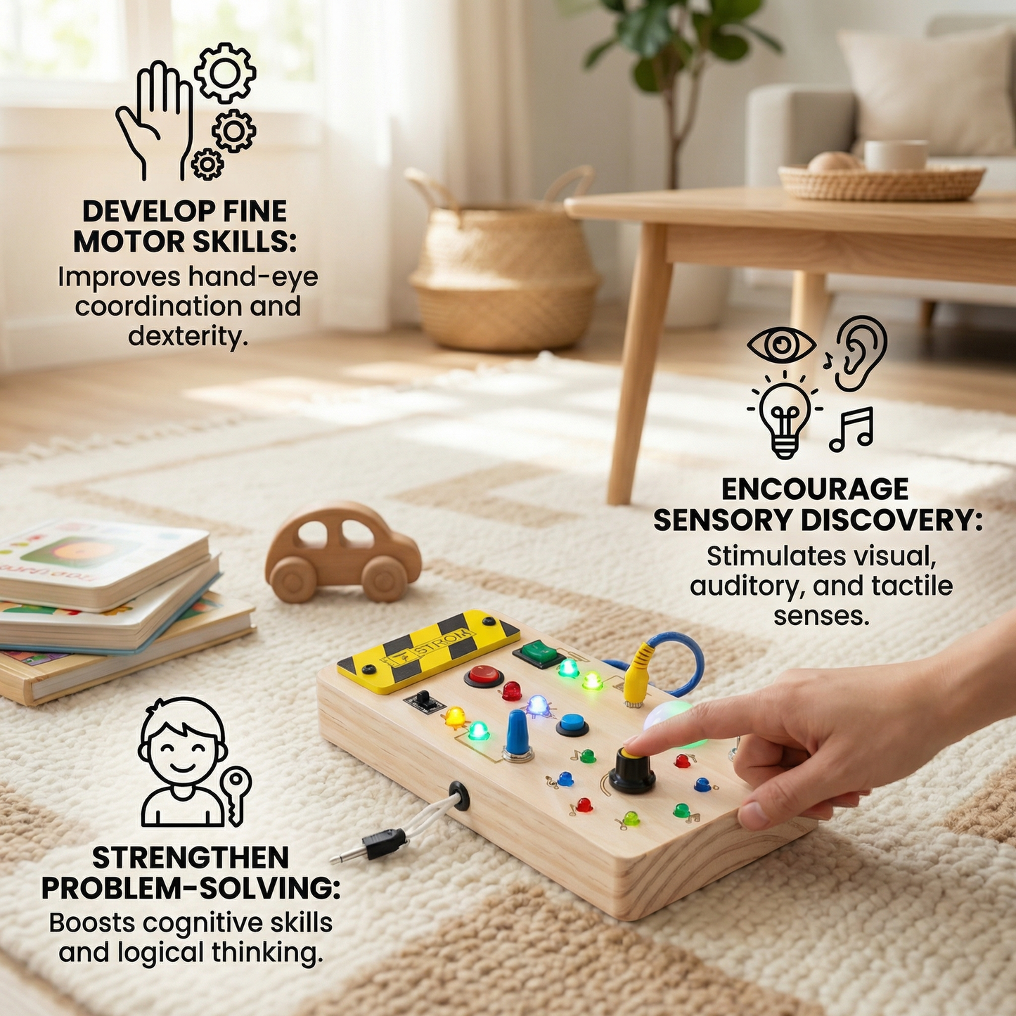 Montessori Wooden Activity Board