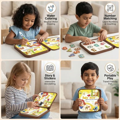 2-in-1 Magical Montessori Storybook for Coloring and Playing