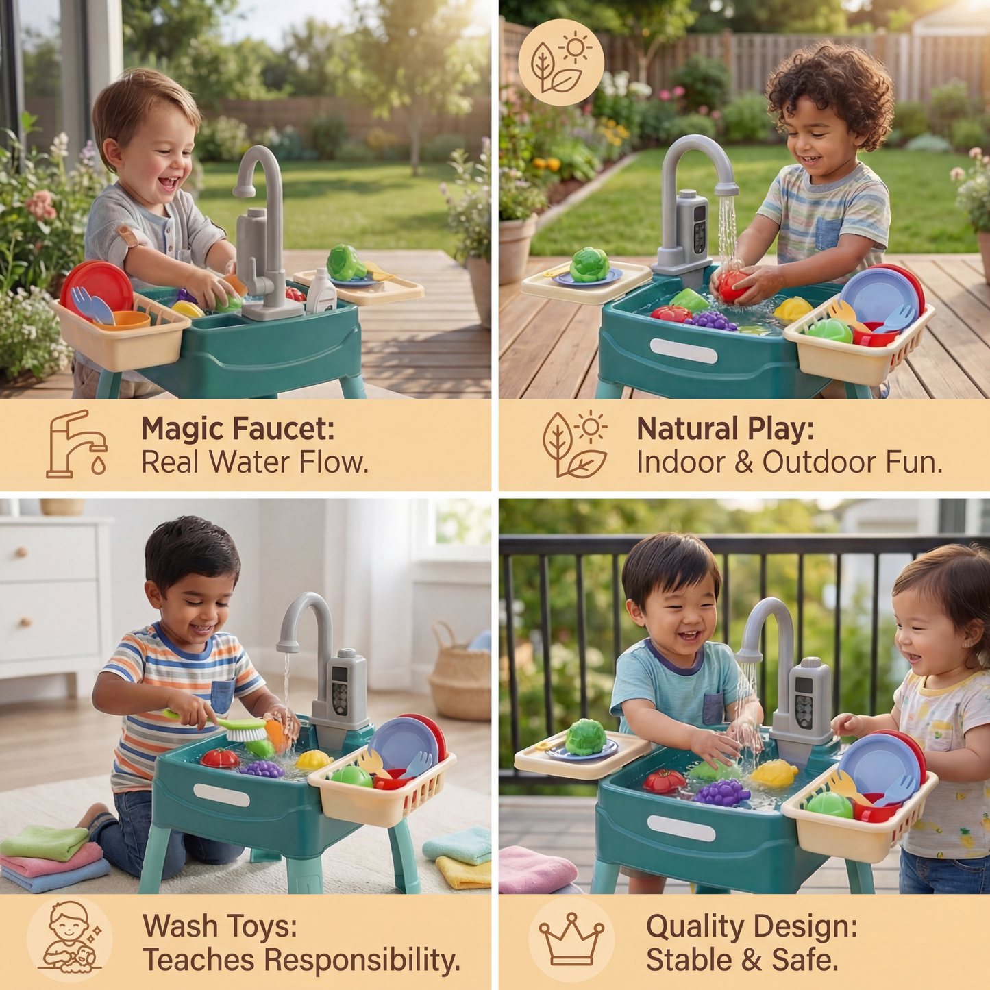 WaterWonder - Play Kitchen with Magic Faucet