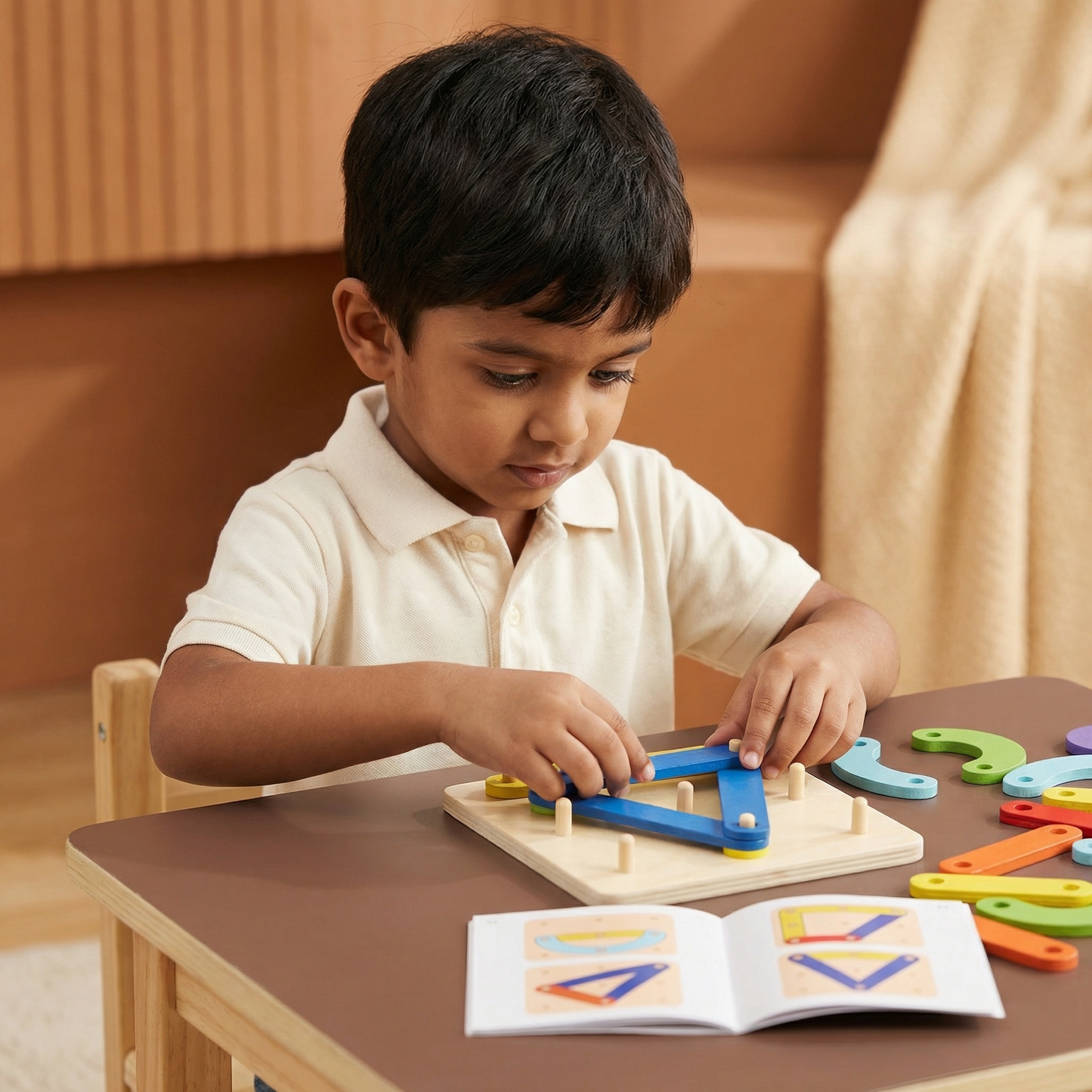 Creative Letters Numbers and Shapes Learning Board