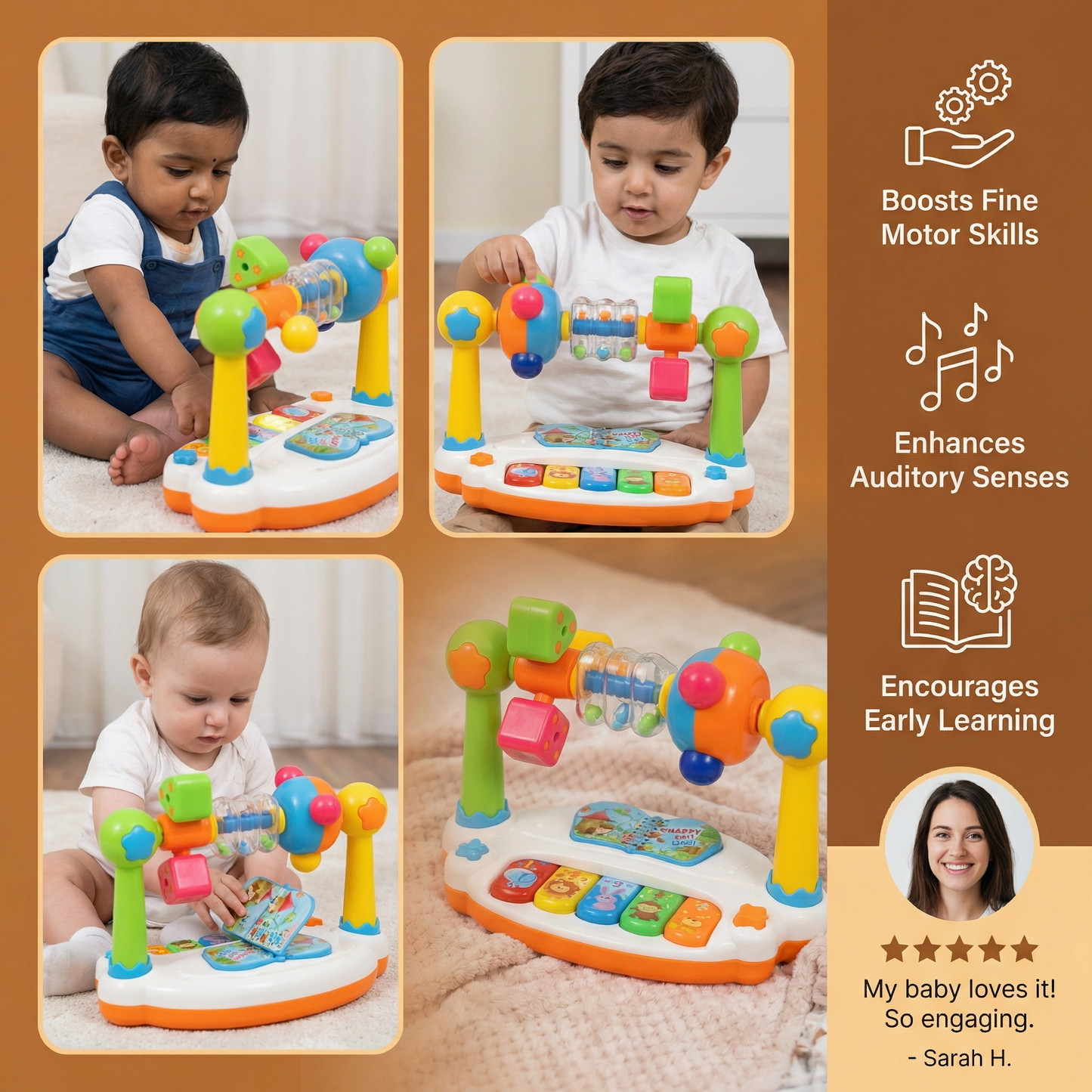Musical 5-in-1 Learning Toy for Babies