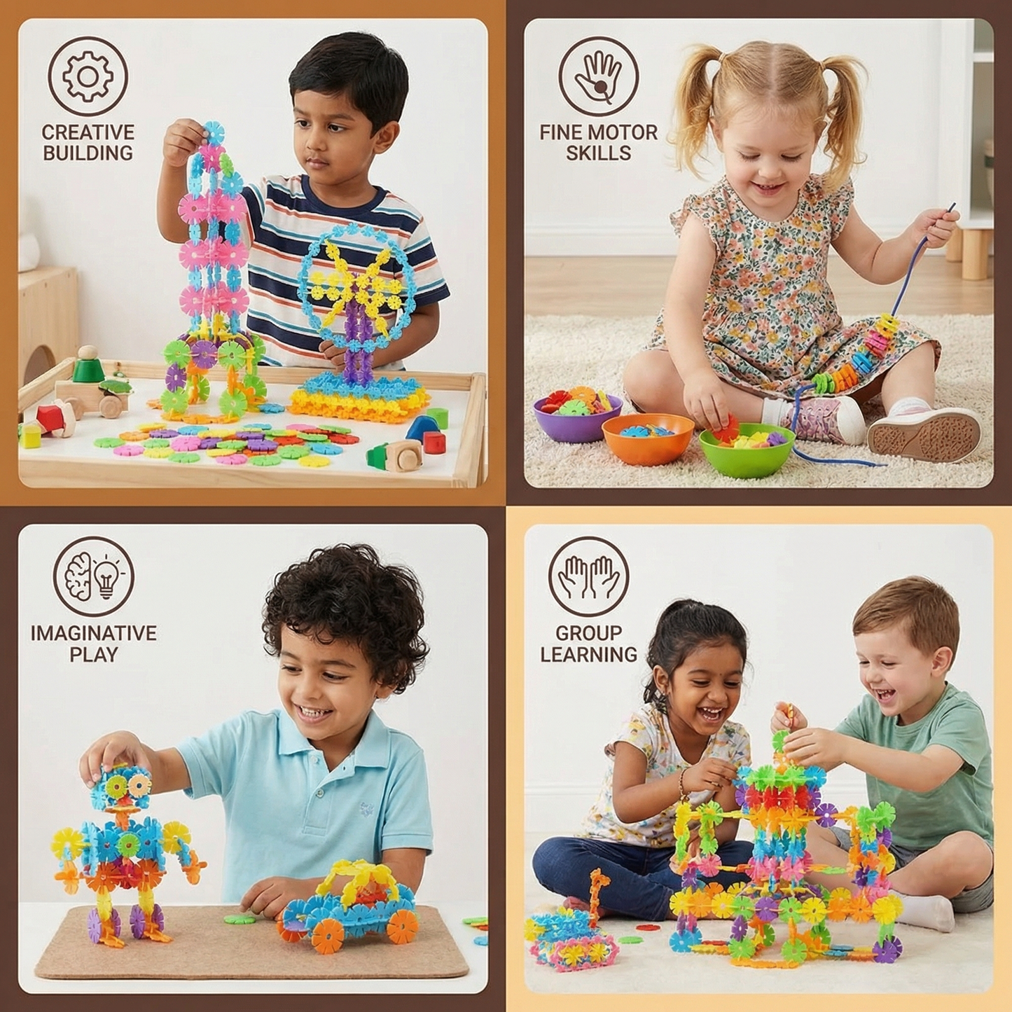 Flaky Montessori Building Blocks