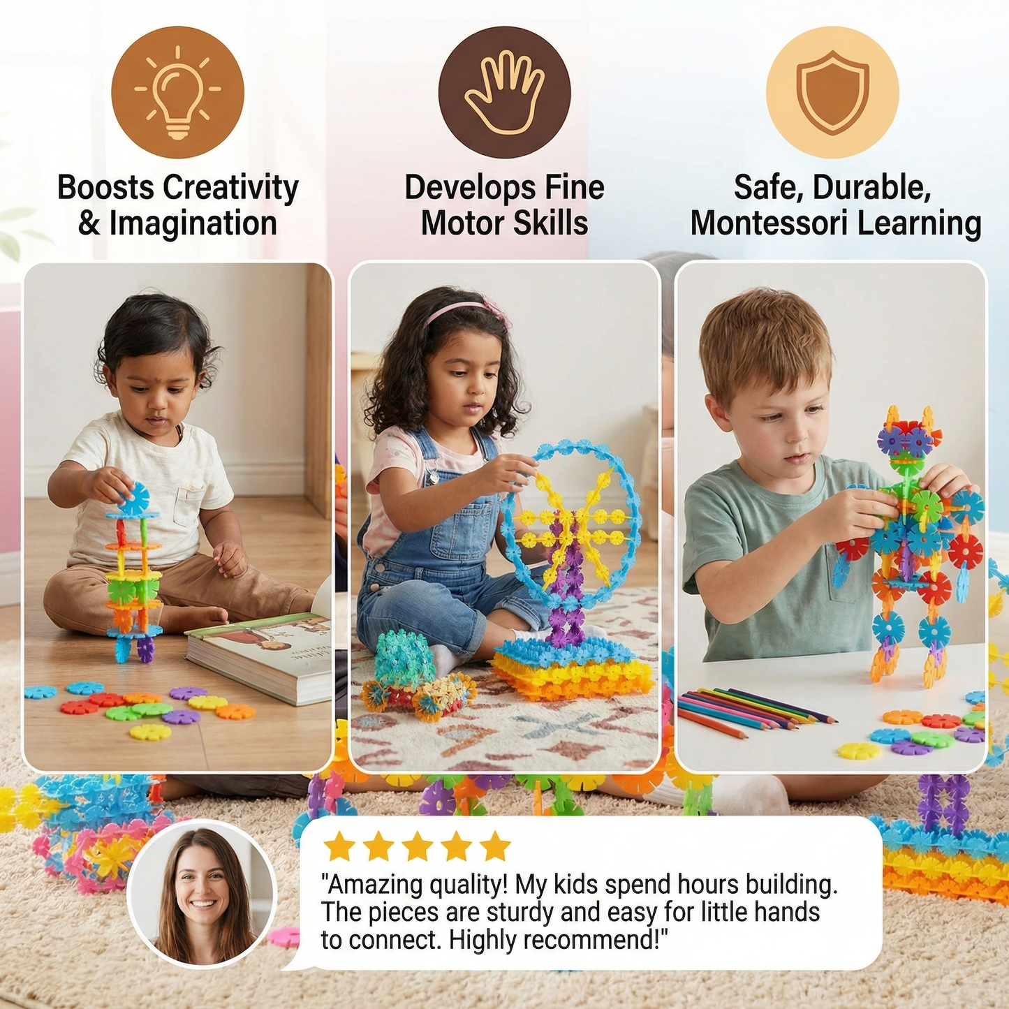 Flaky Montessori Building Blocks