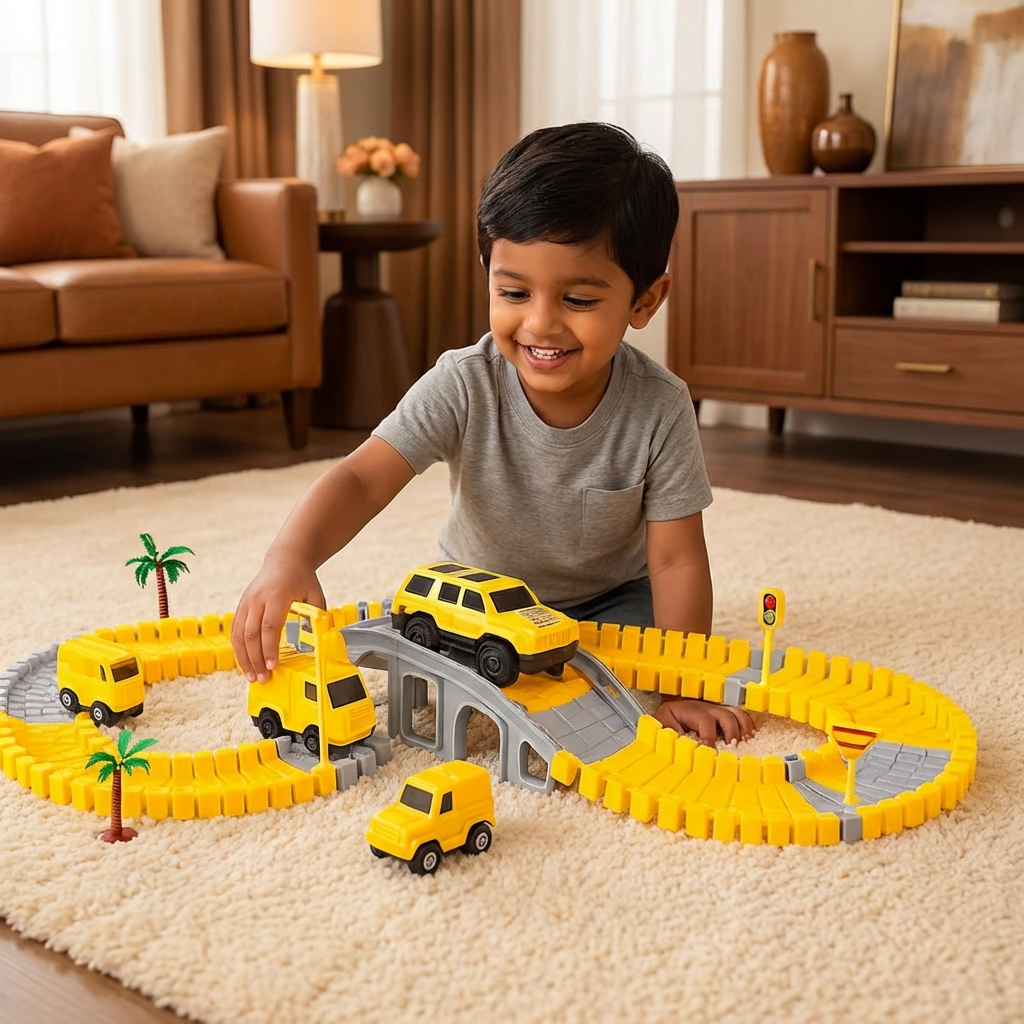 Adventure Race Track with Track Cars