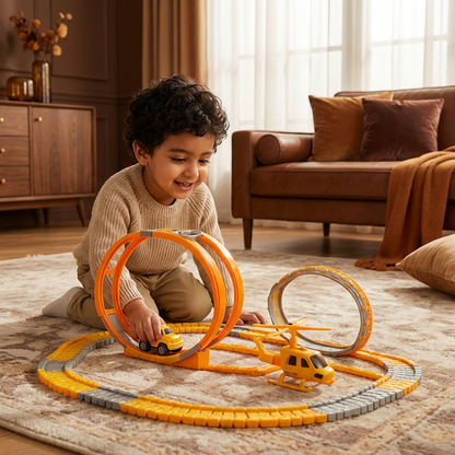 Adventure Race Track with Track Cars