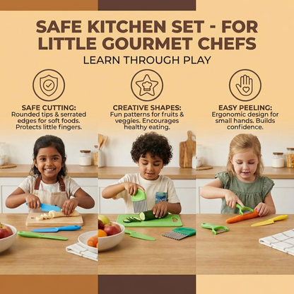 Safe Kitchen Set - For Little Gourmet Chefs