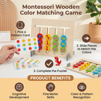 Montessori Wooden Color Matching Game