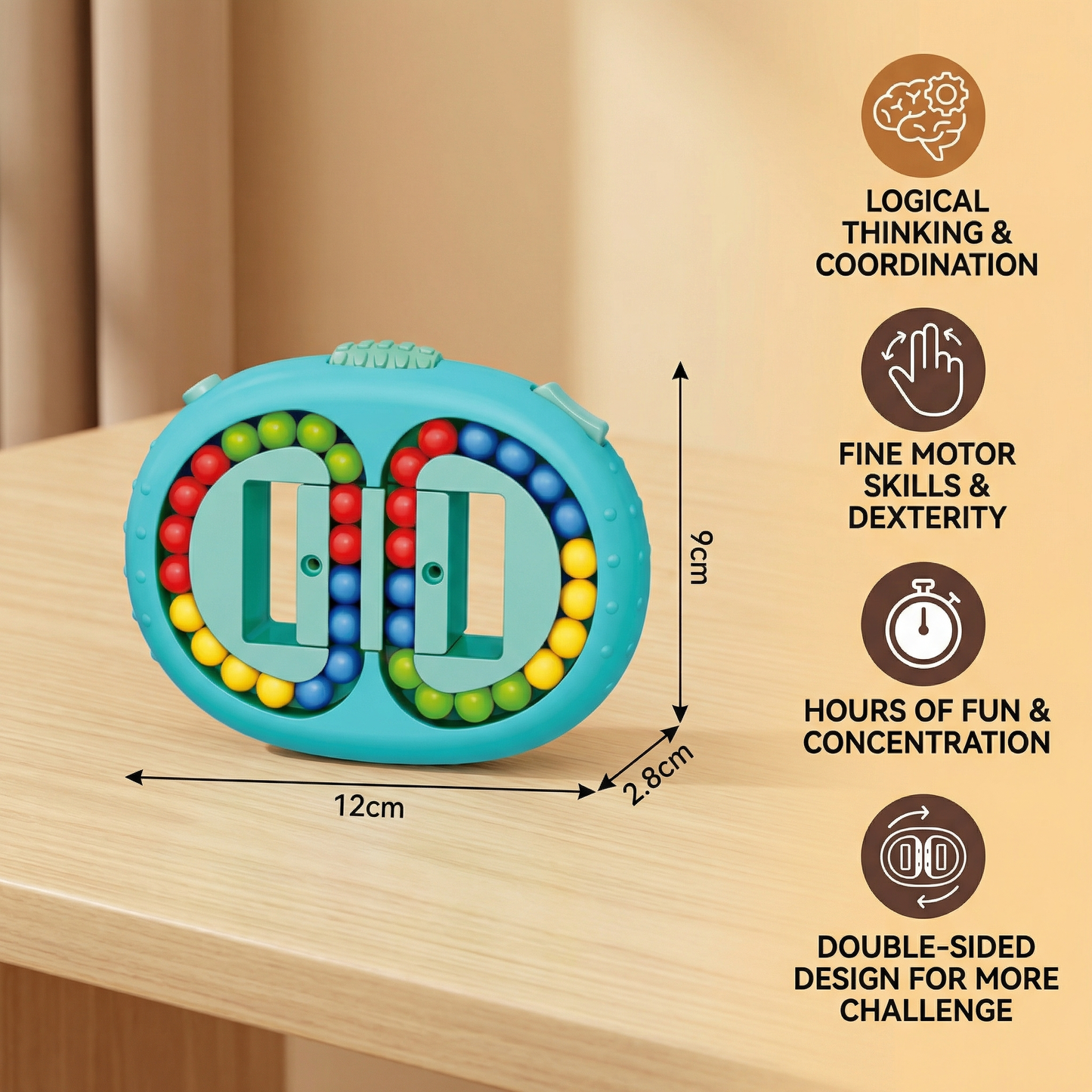 Double-Sided Color Ball Logic Game